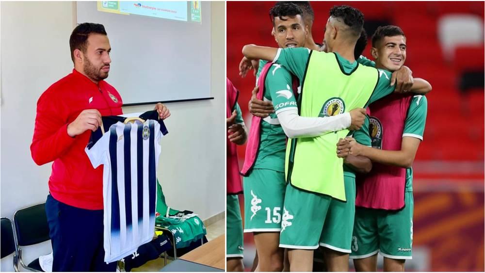 الرجاء بالقميص الأخضر ووفاق سطيف بالقميص الأبيض والأسود في مواجهتهما بدوري الأبطال