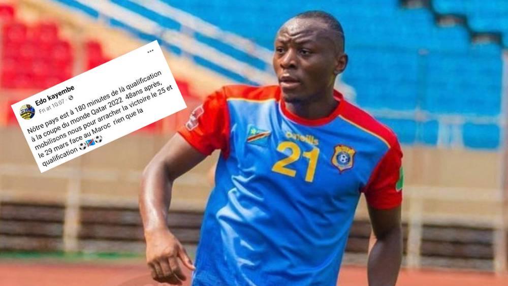 كاييمبي (لاعب الكونغو) يوجه رسالة لزملائه قبل مواجهة المغرب: "لنعمل بجد من أجل انتزاع التأهل"