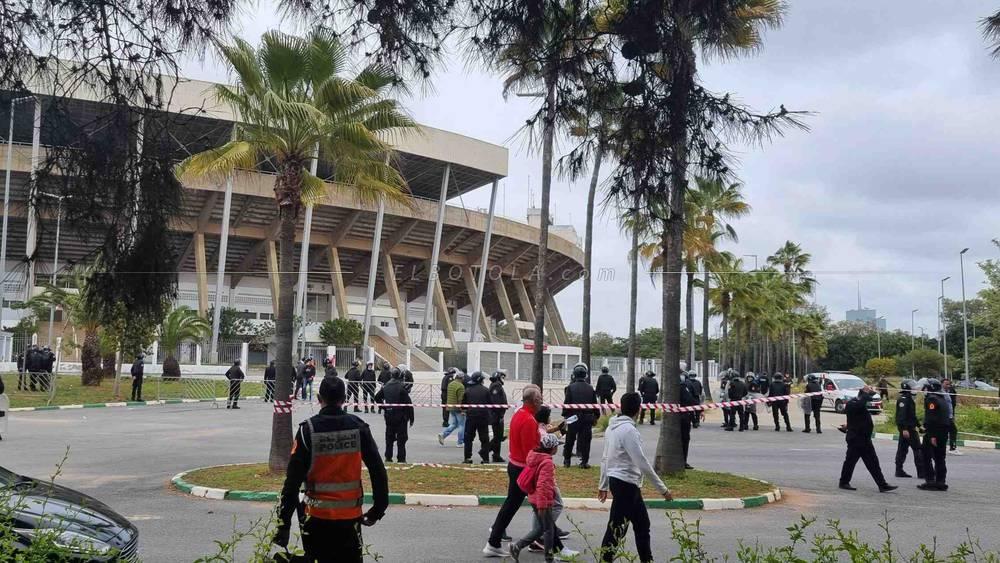 استنفار أمني في محيط "مركب الرباط" واعتقالات بالجملة بعد أحداث الشغب المرافقة لمباراة الجيش و"الماص"
