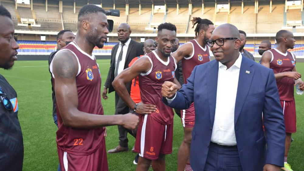 Sama Lukonde rend visite aux Léopards du Congo