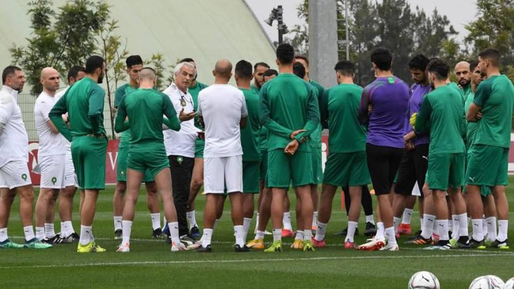 Première séance d'entraînement des lions de l'atlas à Casablanca