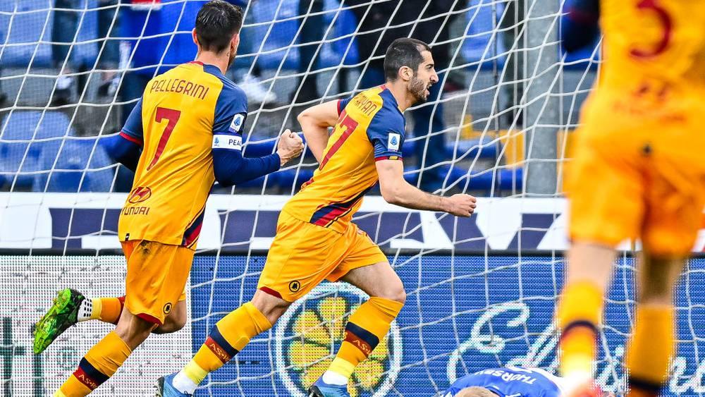 روما يهزم سامبدوريا بهدف "مخيتاريان" ويقترب من مراكز دوري الأبطال