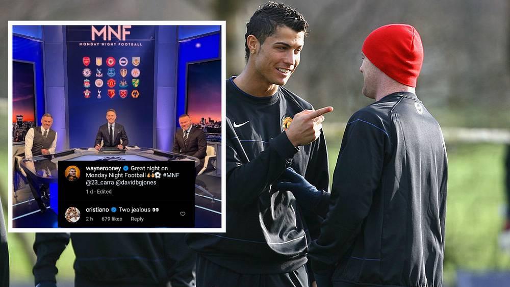 كريستيانو رونالدو يُثير الجدل بتعليقه على لقاء تلفزيوني لواين روني