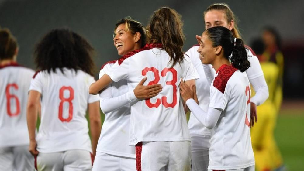 لاعبات المنتخب المغربي يؤكدن جاهزيتهن للمشاركة في أمم أفريقيا للسيدات "المغرب 2022"