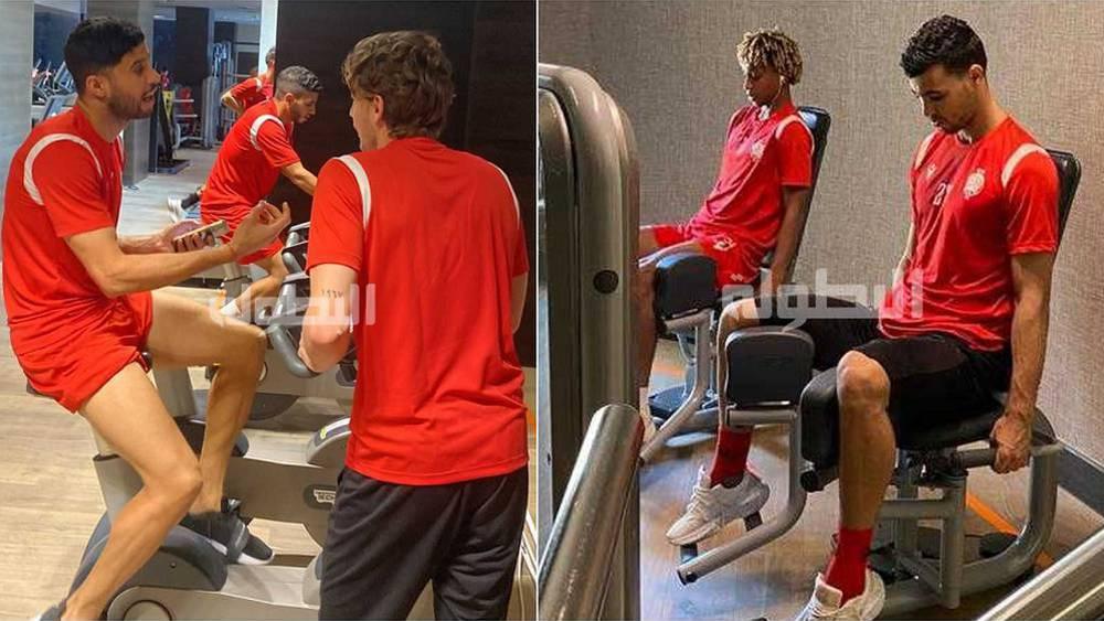 La dernière séance d'entraînement des rouges avant le retour au Maroc