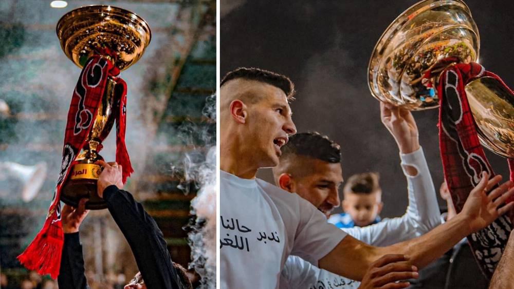 مرة أخرى.. وشاح "الوينرز" يزيّن كأس "الدوري الفلسطيني" في احتفالات شباب الخليل باللقب