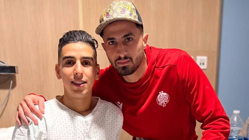 الحسوني يزور اللافي في المستشفى بعد مباراة "الكلاسيكو" أمام الجيش