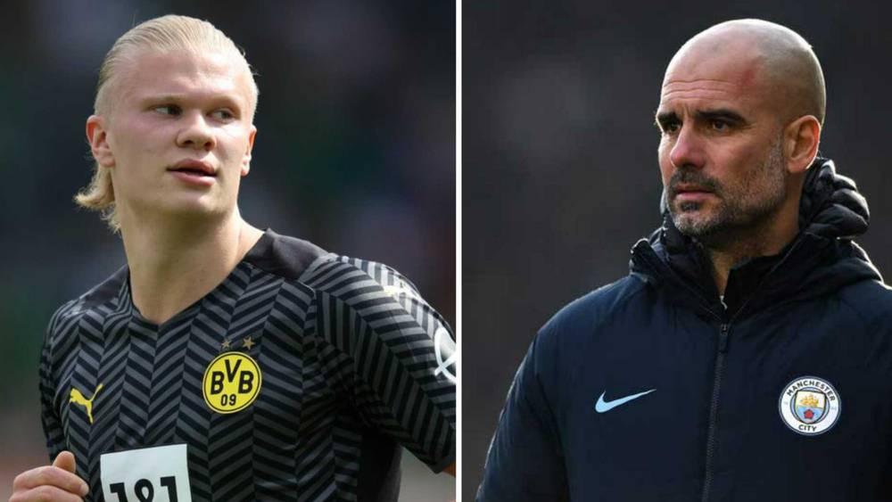 غوارديولا يلمح لانتقال هالاند إلى مانشستر سيتي