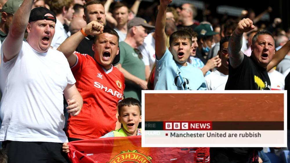 جماهير مانشستر يونايتد تُهاجم شبكة "BBC" بعد سب النادي بالخطأ على الهواء مباشرة