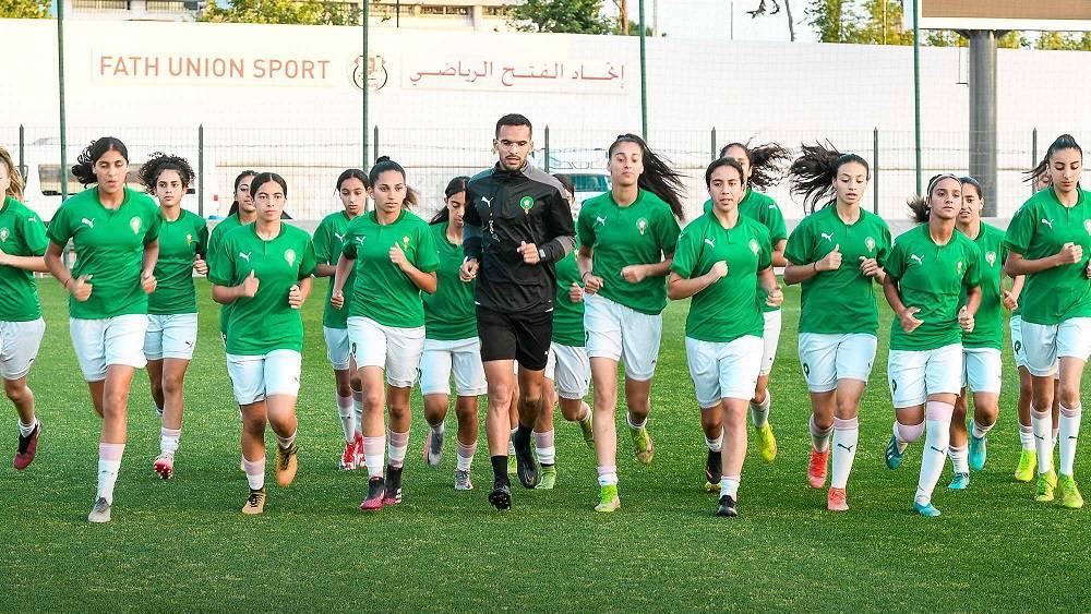 المنتخب المغربي النسوي تحت 17 سنة يجري آخر حصصه التدريبية استعدادا لإياب الدور الرابع من تصفيات "مونديال الهند 2022" ضد غانا