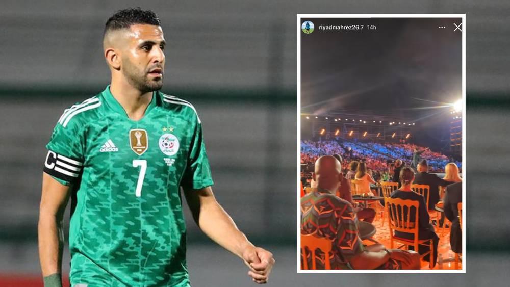 رياض محرز يتابع مهرجان "مراكش للضحك" ويوثق حضوره بفيديو للحظة صعود جمال الدبوز للمنصة