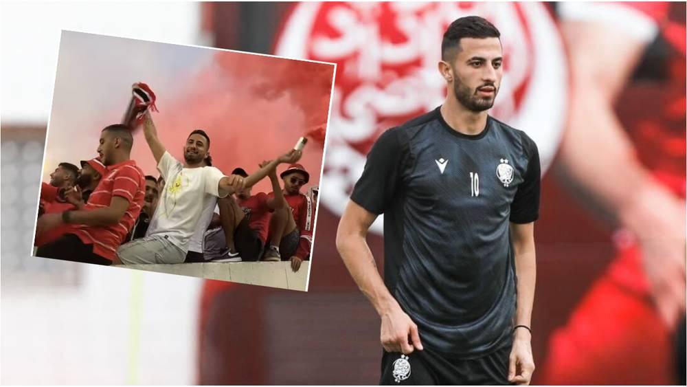 الحسوني يساند فريقه الوداد من "الكورفا نور" أمام شباب السوالم