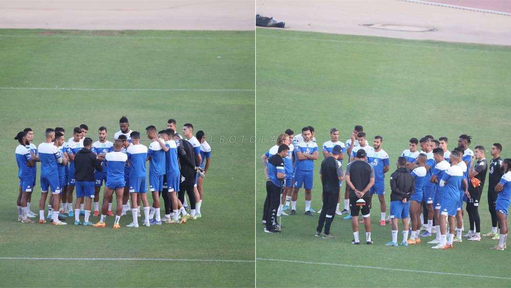 خاص/ اجتماع امتد لـ10 دقائق بين لاعبي الرجاء على هامش حصتهم التدريبية الأخيرة قبل مباراة حسنية أكادير