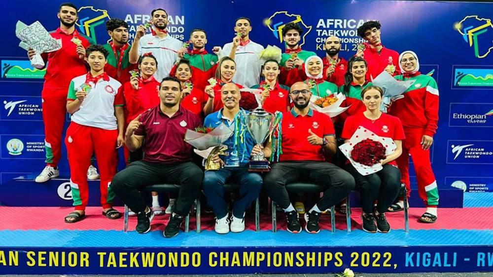 Championnats d’Afrique de taekwondo (Kigali-2022): la sélection marocaine termine en tête du classement général