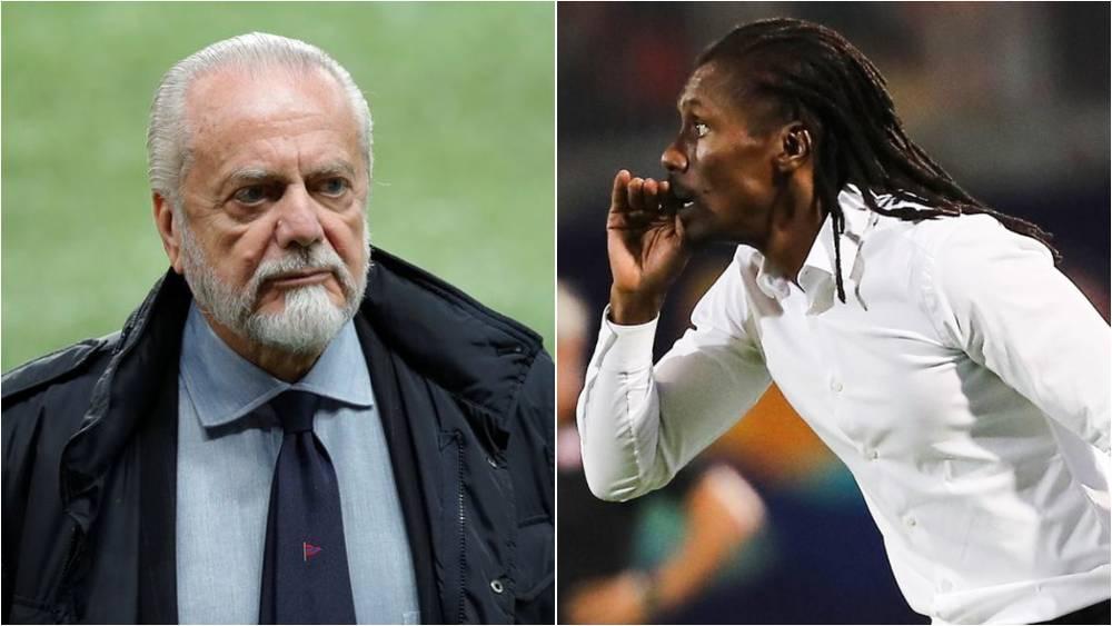 مدرب السنغال أليو سيسي ردا على تصريحات رئيس نابولي: "أتحداه ألا يتعاقد مع اللاعبين الأفارقة"