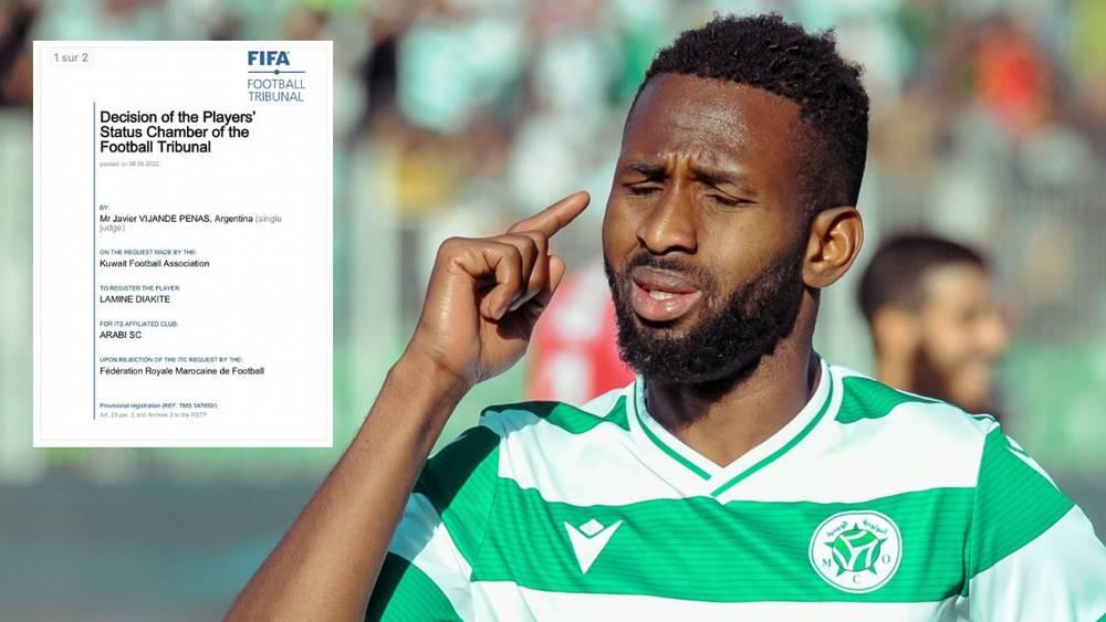 خاص/ "الفيفا" يحكم بأحقية حصول العربي الكويتي على شهادة انتقال لامين دياكيتي ومسؤول بالنادي يؤكد: "فسخ تعاقده من طرف واحد مع م.وجدة قانوني"