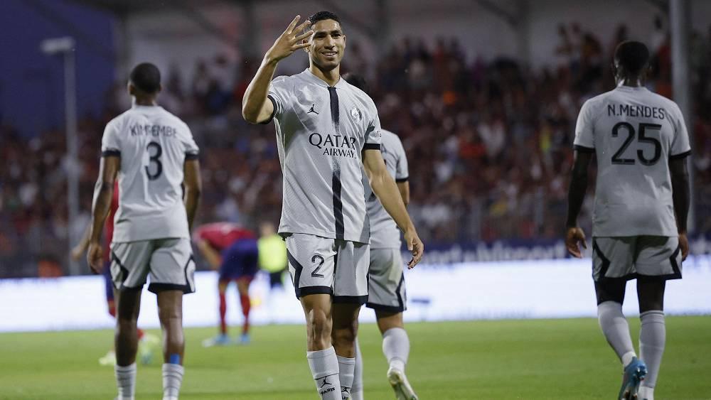 حكيمي أساسي أمام مونبلييه ومبابي يسجل عودته بعد تعافيه من الإصابة