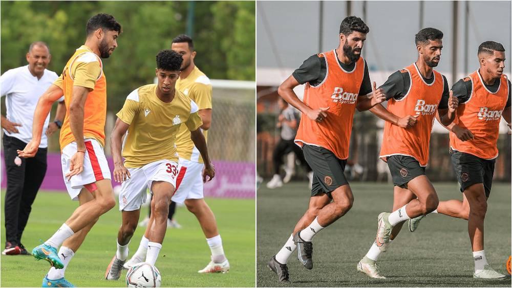 الوداد ونهضة بركان يخوضان تداريبهما على أرضية ملحق ملعب "مولاي عبد الله" قبل السوبر الأفريقي