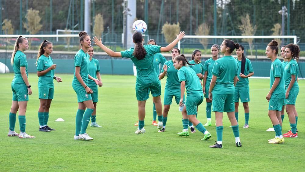 المنتخب المغربي النسوي تحت 17 سنة يجري آخر حصصه التدريبية قبل التوجه إلى الهند للمشاركة في المونديال