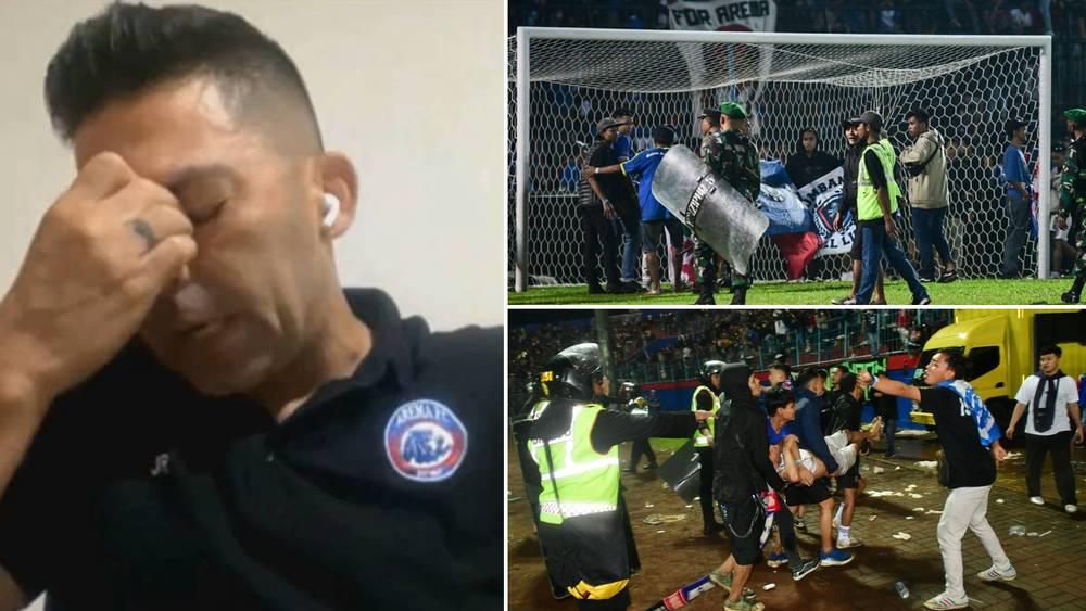 'مأساة إندونيسيا'.. مدرب 'أريما' بعد وفاة أزيد من 120 شخصا من جماهير فريقه: "4 أشخاص فارقوا الحياة في مستودع ملابسنا"