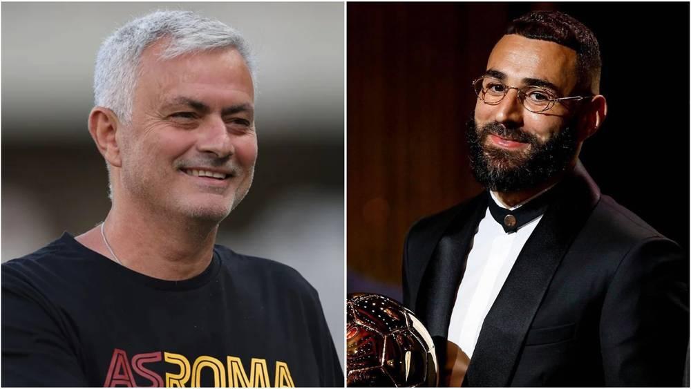 مورينيو: "بنزيما متعدد الوظائف وإذا كان هناك ثلاث نسخ منه سيلعبون جميعًا.. أحدهم سيكون هدافًا والآخر صانع ألعاب والثالث سيلعب في الجانب الأيسر"