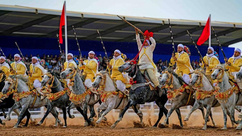 Salon du cheval d’El Jadida - Tenue de la 4ème étape du Grand Prix SM le Roi Mohammed VI de Tbourida