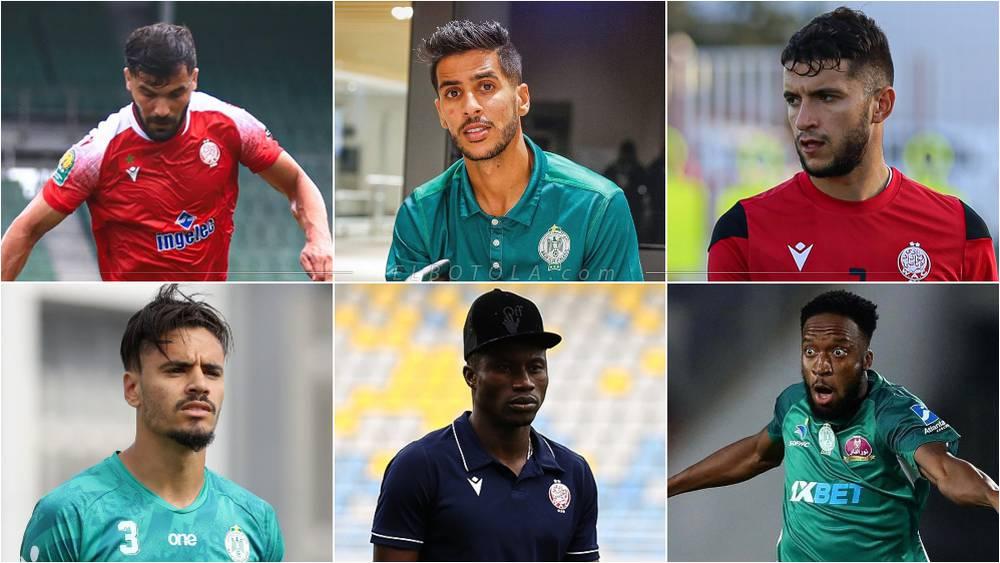 لاعبون يخوضون مباراة الديربي بين الرجاء والوداد لأول مرة