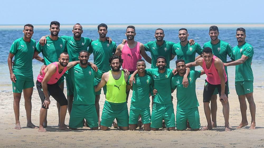 المنتخب المغربي للكرة الشاطئية يجري آخر حصصه التدريبية تأهبا لمواجهة الموزمبيق في "الكان" غدا الأحد