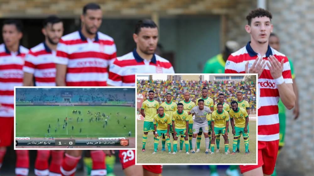 لاعبو النادي الإفريقي التونسي يحاولون الاعتداء على لاعبي يانغ أفريكانز التنزاني بعد الإقصاء من كأس الكونفدرالية