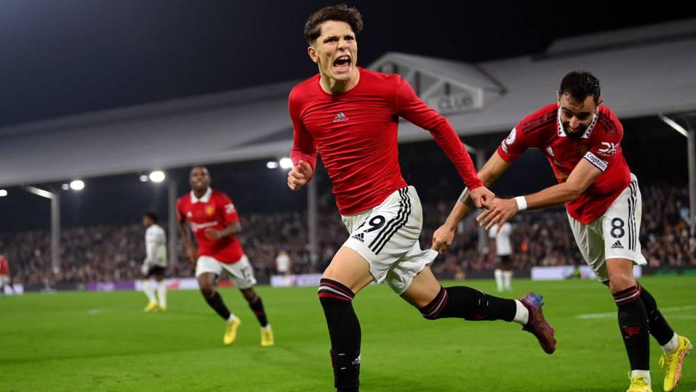 الدوري الإنجليزي/ "الصغير" غارناتشو يخطف انتصارًا "متأخرًا" لمانشستر يونايتد من ملعب فولهام