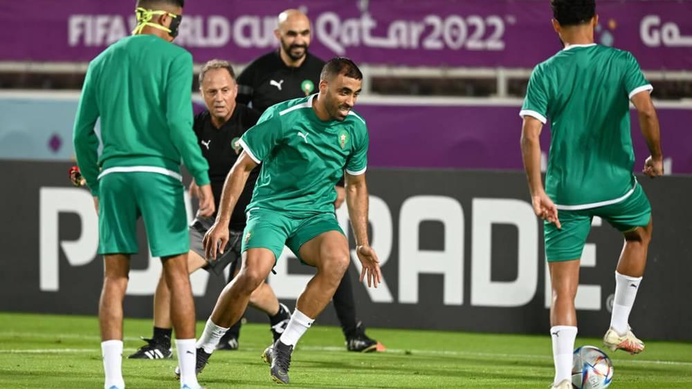 المنتخب المغربي يخوض أول حصة تدريبية في قطر استعدادًا لكأس العالم
