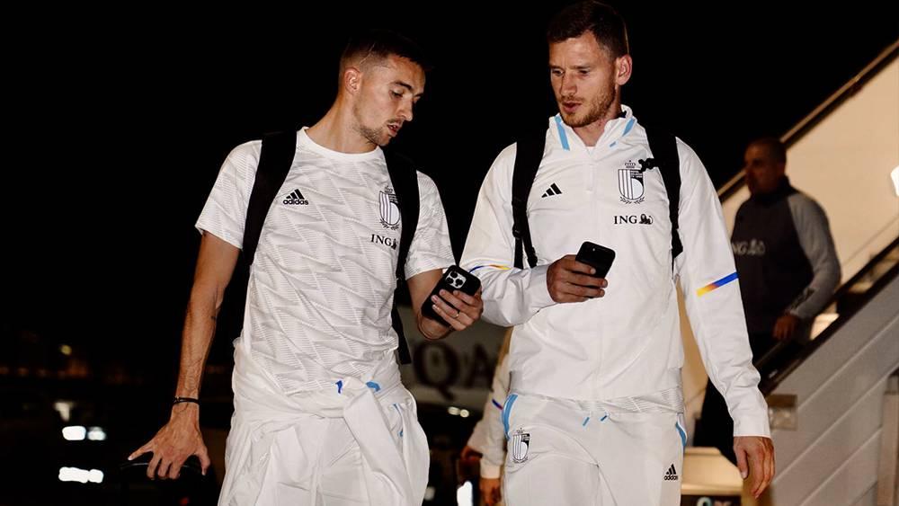 المنتخب البلجيكي يحط الرحال في قطر خلال الساعات الأولى من صباح يومه السبت تأهبا للمشاركة في المونديال