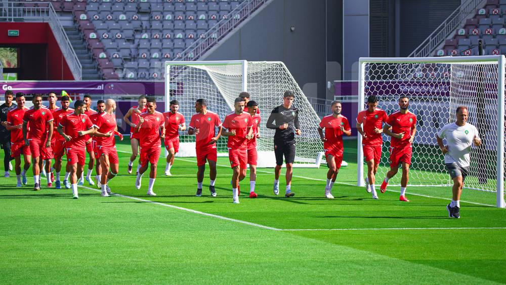 المنتخب المغربي يخوض آخر حصة تدريبية غدا الثلاثاء في الـ11:30 صباحاً (غرينيتش +1) قبل ملاقاة كرواتيا
