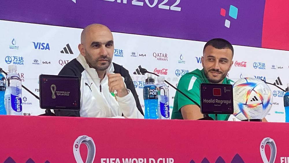 الركراكي: "لدينا شعب خلفنا ولا يتملكنا أي خوف من كرواتيا.. سنحترمهم دون أية ثقة زائدة حتى لا يتم معاقبتنا"