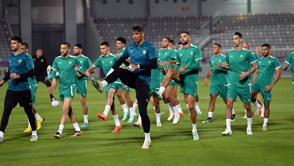 المنتخب المغربي يخوض حصته التدريبية ما قبل الأخيرة استعدادا لمواجهة بلجيكا بعد غد الأحد