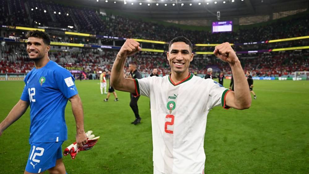 حكيمي: "لعبنا بالروح والقلب من أجل إسعاد الملك محمد السادس والجماهير المغربية"