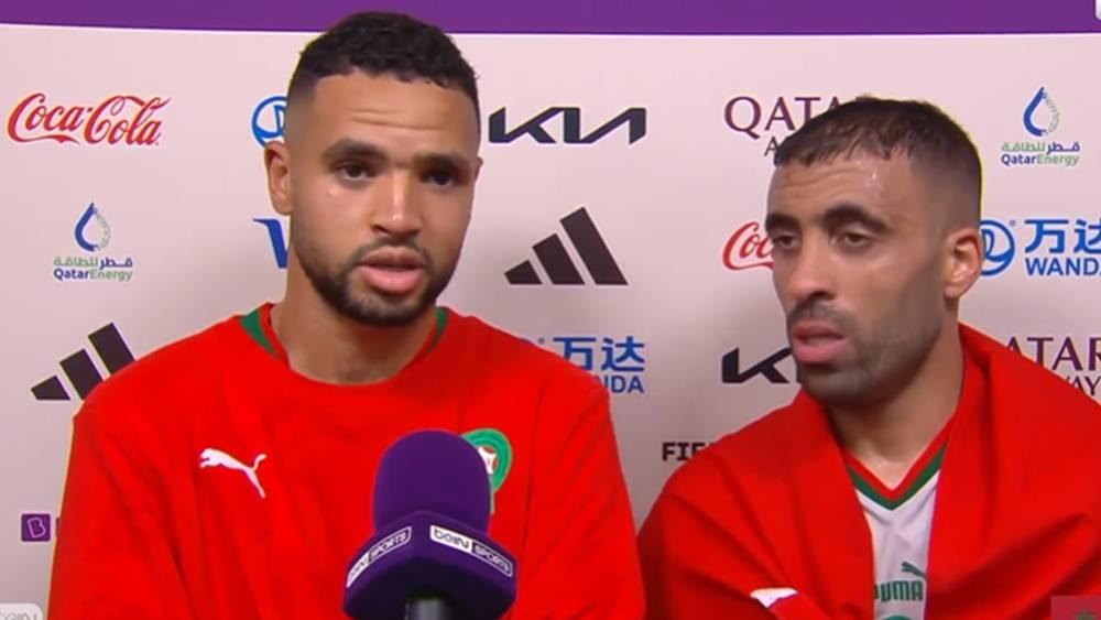 "هَاهُوَ السّْبْعْ".. هكذا نادى النصيري على حمد الله للإدلاء بتصريحات إعلامية بعد الفوز على بلجيكا