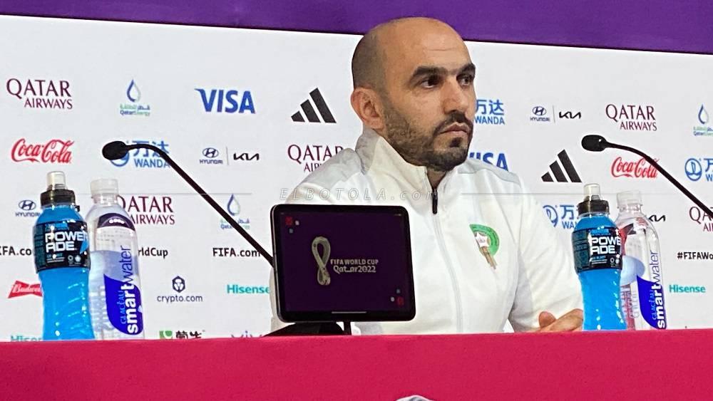 الركراكي: "أتحمل مسؤولية حضور عائلات اللاعبين.. المجموعة في أعلى تركيز وليس هناك أي إزعاج"