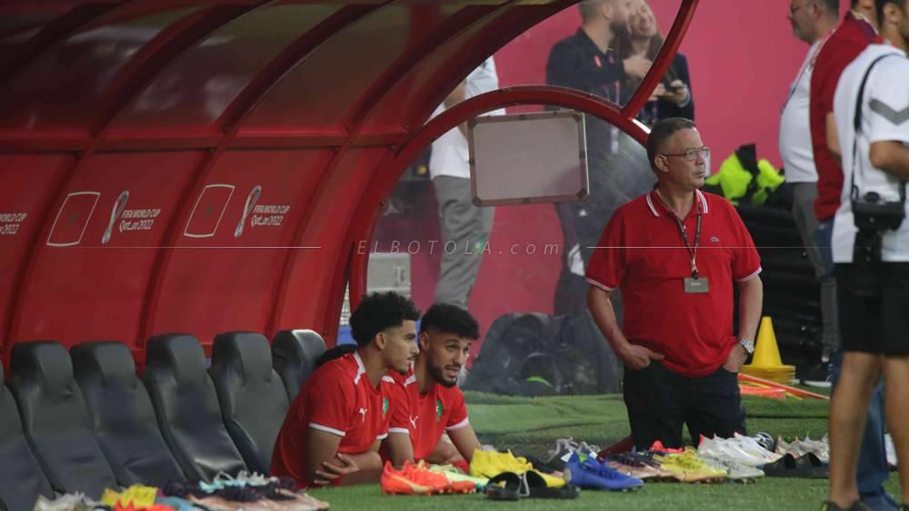 فوزي لقجع حاضر في الحصة التدريبية للمنتخب المغربي قبل ملاقاة كندا