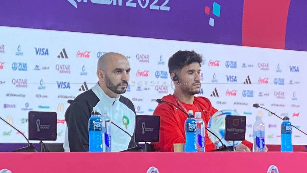 الركراكي: "لسنا متخوفين من حكم المباراة وما وقع في مونديال روسيا 2018 بسبب التحكيم لا يهمنا"