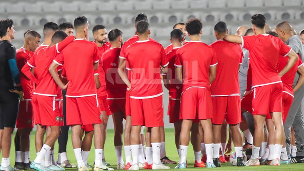 Maroc/Espagne - Dernière séance d'entraînement des Lions de l'Atlas