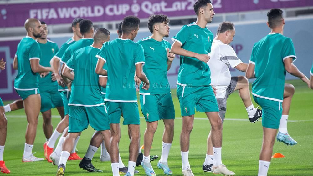 الركراكي يمنح لاعبيه يوم راحة والمنتخب المغربي يكتفي بحصة واحدة غدا الجمعة (17:30 غرينيتش +1) قبل مواجهة كرواتيا