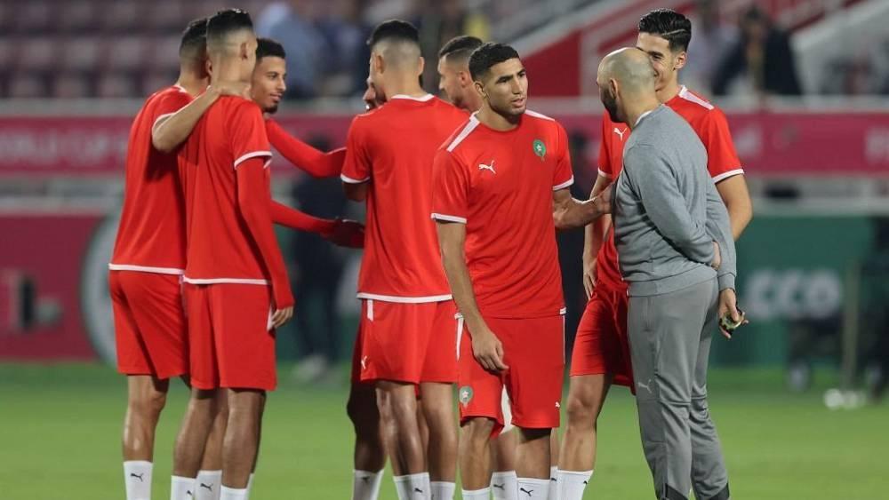 المنتخب المغربي يختتم استعداداته لمواجهة كرواتيا بحضور جميع اللاعبين بمن فيهم أكرد وسايس