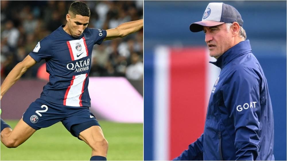 غالتييه (مدرب باريس سان جيرمان): "حكيمي لعب جميع مباريات المونديال وكان أفضل مدافع في العالم"