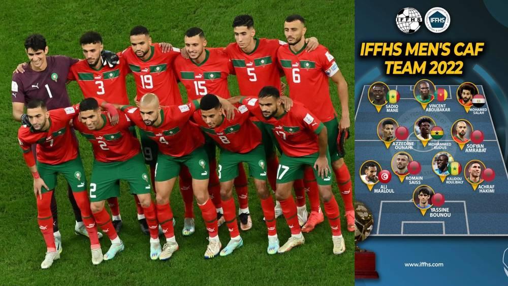 نجوم المنتخب المغربي "يسيطرون" على التشكيلة المثالية لقارة أفريقيا لسنة 2022