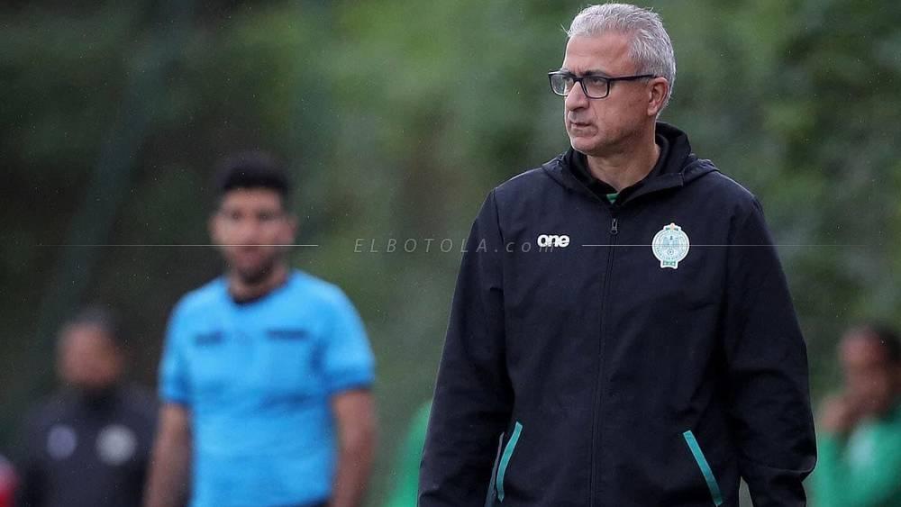 تشكيلة الرجاء أمام مولودية وجدة.. لكبيّر يعتمد على البدوي والصبار منذ البداية وخابا يقود خط الهجوم