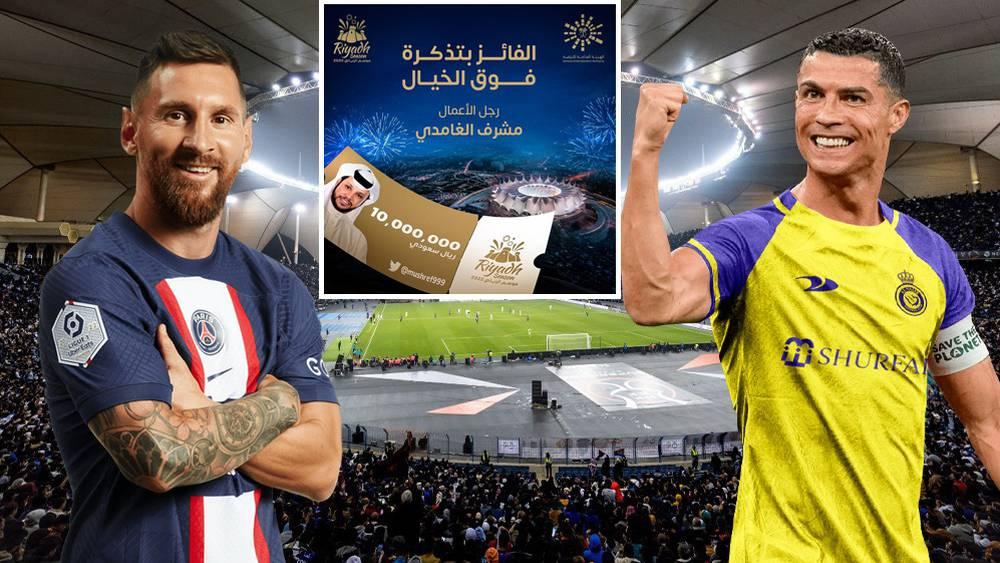 رجل أعمال سعودي يشتري التذكرة الخيرية "فوق الخيال" مقابل 2.4 مليون يورو لمتابعة كريستيانو ضد ميسي!