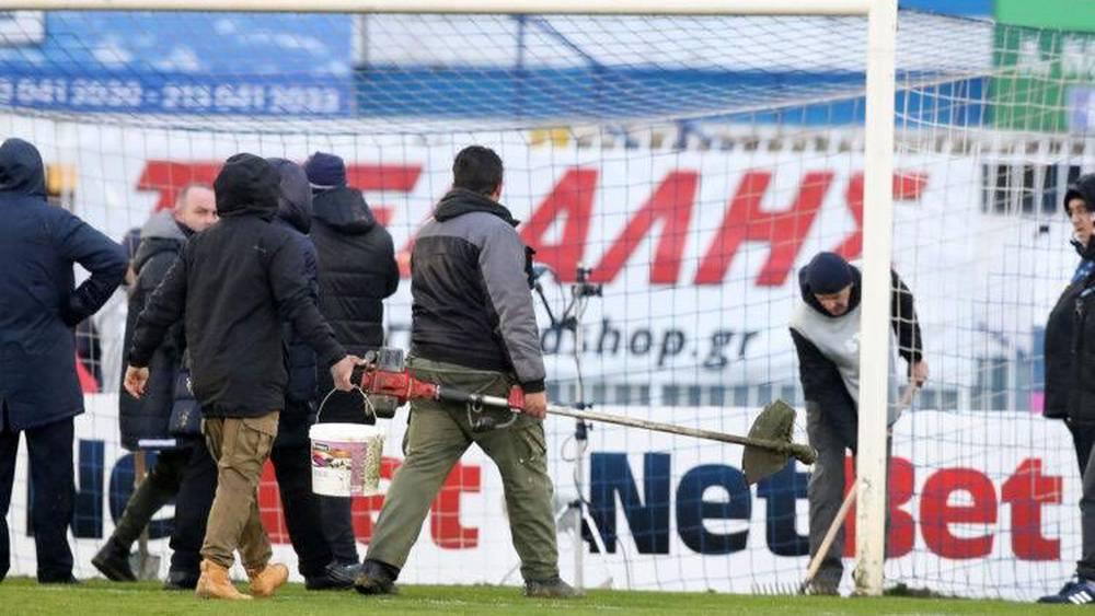تأجيل مباراة في الدوري اليوناني بسبب اختلاف في طول أعمدة المرمى