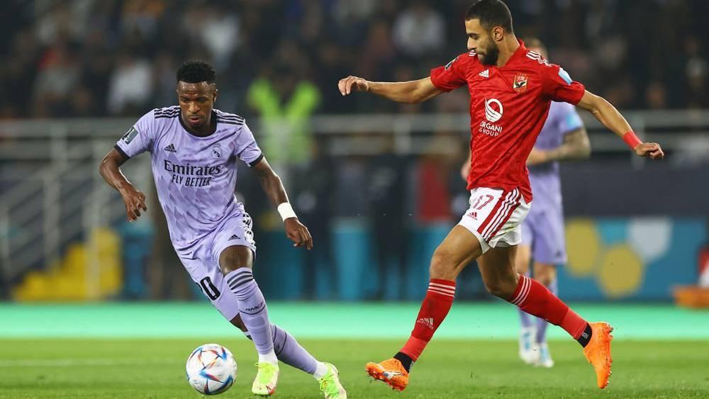"الموندياليتو"/ ريال مدريد يخرج متقدما في الشوط الأول على الأهلي بهدف فينيسيوس جونيور