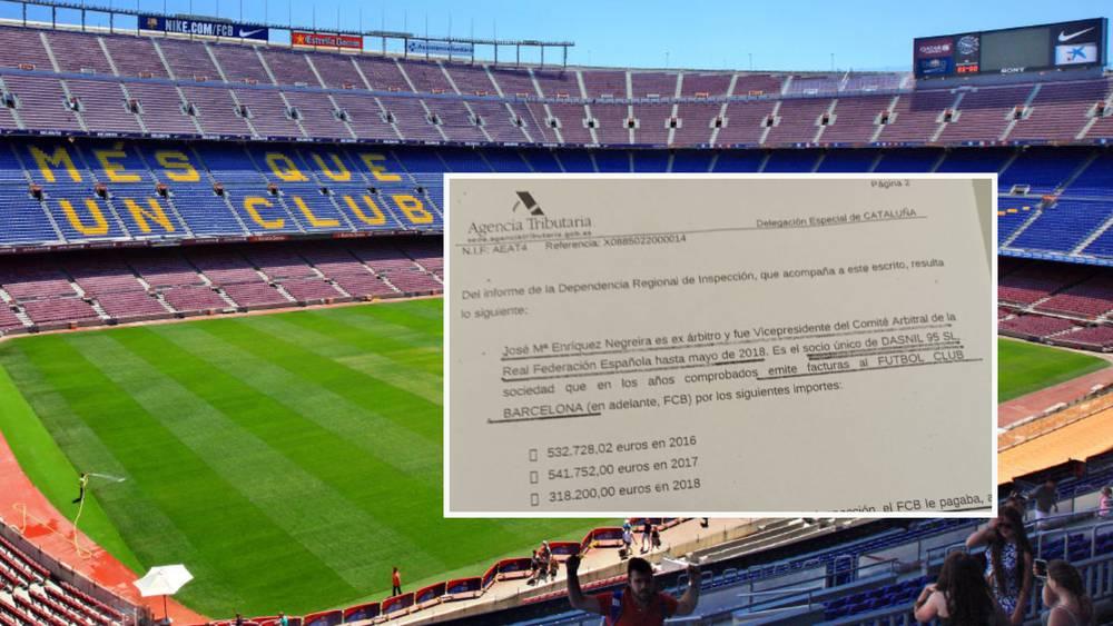 برشلونة متهم "بالرشوة" بعد دفع 1.4 مليون يورو لنائب الرئيس السابق للجنة الحكام في "الليغا" والنادي يوضح!